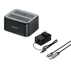 Atmiņas dokstacija — Orico 2x SATA 2,5 collu/3,5 collu USB-C 10 Gbps
