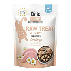 BRIT Care Raw Treat Sensitive tītara - kārums kaķiem - 40 g