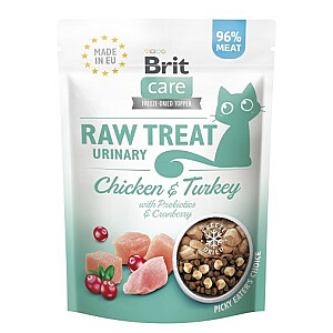 BRIT Care Raw Treat Мочевая курица с индейкой - лакомство для кошек - 40г