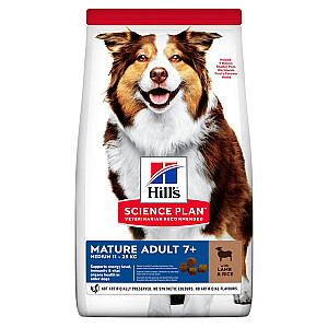 Hill's Science Plan Mature Adult Medium Баранина и рис - сухой корм для собак - 2,5 кг