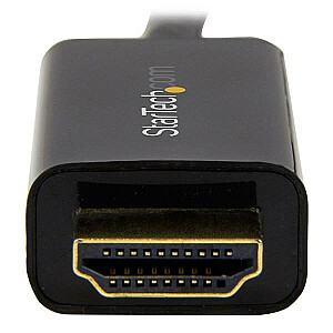StarTech.com Кабель DisplayPort-HDMI длиной 3 фута (1 м) — 4K, 30 Гц — Переходной кабель DisplayPort-HDMI — Кабель-переходник монитора DP 1.2 — HDMI — фиксирующийся разъем DP — Пассивный кабель DP — HDMI