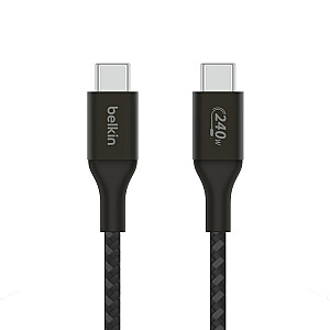 Belkin CAB015bt2MBK USB kabelis 2m USB 2.0 USB C Melns