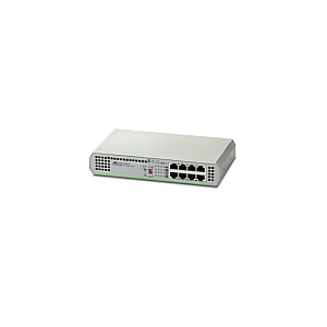 Allied Telesis AT-GS910/8-50 nepārvaldīts Gigabit Ethernet (10/100/1000), pelēks