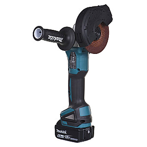 MAKITA DGA504RTJ Угловая шлифовальная машина 125 мм 2x 18 В 5 Ач Черный, Синий