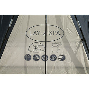 Bestway Lay-Z-Spa 12 футов 9 дюймов x 12 футов 9 дюймов x 8 футов 4 дюйма/3,90 x 3,90 x 2,55 м, купол