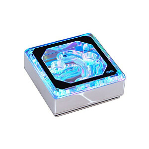 Процессор Alphacool Ice Block XPX Aurora Edge — акрил, хром, цифровая RGB-подсветка