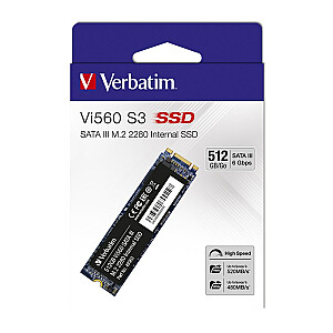 Verbatim SSD VI560 S3 512 ГБ M.2 2280 PCIE