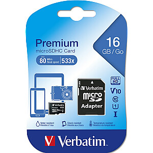 Verbatim 16 ГБ Micro SDHC