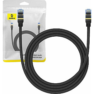 Сетевой кабель Baseus в оплетке категории 7 Baseus Ethernet RJ45, 10 Гбит/с, 1,5 м (черный)