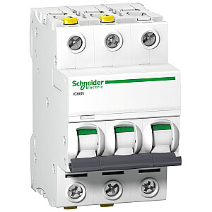 Миниатюрный автоматический выключатель Schneider Electric Acti9 iC60N-B2-3 B 2A, 3-полюсный, A9F03302