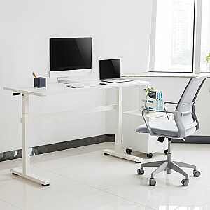 Стол Ergo Office с ручной регулировкой по высоте, макс. 40 кг, макс. высота 117 см, со столешницей для работы стоя и сидя, ER-401 W