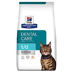 Hill's PRESCRIPTION DIET Feline t/d Sausā kaķu barība Vistas gaļa 1,5 kg