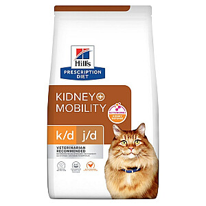 Hill's PD K/D Kidney + Mobility Chicken - sausā kaķu barība - 3kg