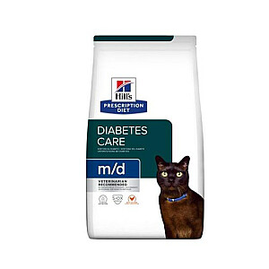 Hill's PD M/D Diabetes Care Chicken - sausā kaķu barība - 3kg