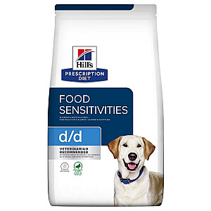 Hill's PD D/D pārtikas jutīga barība, pīle un rīsi — sausā suņu barība — 4 kg