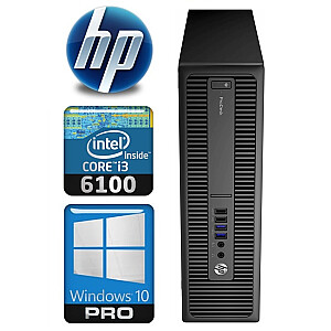 HP 600 G2 SFF i3-6100 8GB 128SSD WIN10Pro