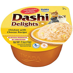 INBA Dashi Delights Vistas gaļa ar sieru buljonā - cienasts kaķiem - 70g