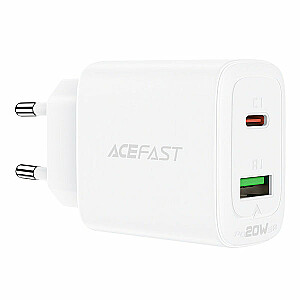Зарядное устройство Acefast A25 1x USB-A 1x USB-C 3 A (6974316281214)