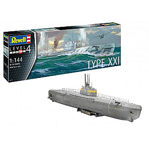 Пластиковая модель немецкой подводной лодки TYP XXI 1/144.