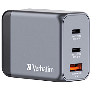 Зарядное устройство Verbatim Wall Charger 65W Grey