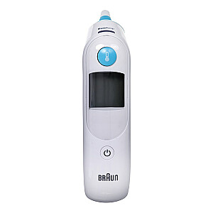 Braun ThermoScan 6 kontakttermometrs, baltas ausu pogas
