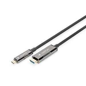 Гибридный переходной кабель AOC USB Type C — HDMI 4K, 60 Гц, 20 м