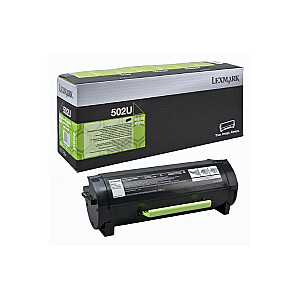 Тонер-картридж Lexmark 502U 1 шт. Оригинальный Черный