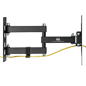 Maclean MC-700N televizora monitora sienas stiprinājums, universāls, max VESA 200x20, 23-43 collas, 30 kg, melns, izvelkams, noliecams maziem televizoriem