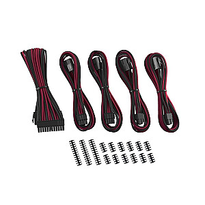 Комплект удлинителя кабеля CableMod Classic ModMesh — серия 8+8 — черный/красный