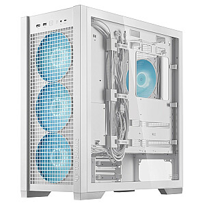 Case ASUS TUF Gaming GT302 ARGB MidiTower Case product features Transparent panel ATX EATX MicroATX MiniITX Colour White TUFGAMINGGT302ARGB