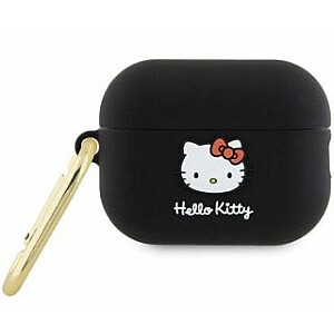 Hello Kitty Apple Airpods Pro 2 cover Silicone 3D Kitty Head Black