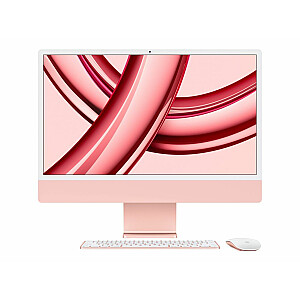 Apple iMac 24 дюйма, 4,5 КБ Retina, процессор M3 8C, графический процессор 10C/твердотельный накопитель 8 ГБ/256 ГБ/розовый/SWE