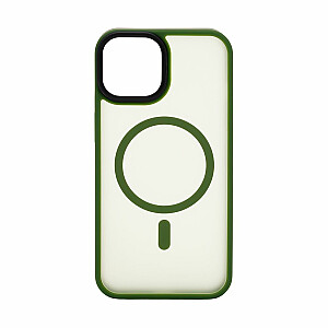 Гибридный чехол Evelatus для Apple iPhone 13 с MagSafe PC+TPU, зеленый