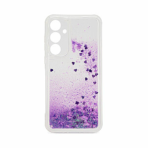 iLike Samsung Galaxy A55 Силиконовый чехол с блестками, фиолетовый