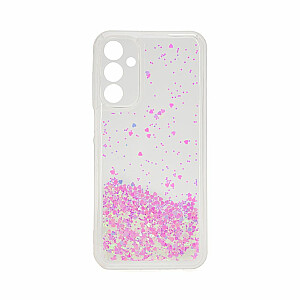iLike Samsung Galaxy A15 Силиконовый чехол с блестками, светло-розовый