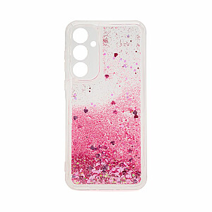 iLike Samsung Galaxy A35 Silicone Case Water Glitter Pink