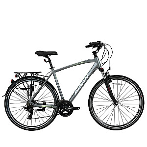 Tūrisma velosipēds Bisan 28 TRX8100 City (PR10010427) g.pelēks/zaļš (Rata izmērs: 28 Rāmja izmērs: L)