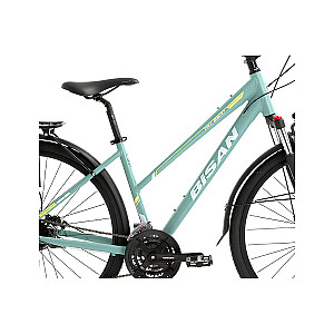 Tūrisma velosipēds Bisan 28 TRX8300 City Lady (PR10010473) g.zaļš/dzeltens (Rata izmērs: 28 Rāmja izmērs: M)