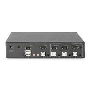 KVM slēdzis, 4 HDMI porti, 4K, 30 Hz