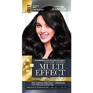 Joanna Multi Effect Color Keratin Complex šampūns 11 kafijas brūns 35 g