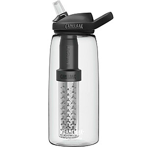 Бутылка с фильтром CamelBak eddy+ 1 л, с фильтром LifeStraw, прозрачная