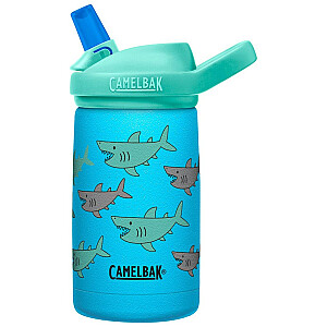 Termiskā pudele bērniem CamelBak eddy+ Kids SST Vacuum Insulated 350ml, School of Sharks