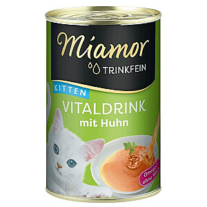 MIAMOR Trinkfein Kitten Vitalнапиток с курицей - лакомства для кошек - 135мл