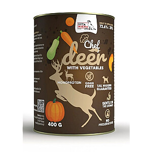 SYTA MICHA Chef Deer с овощами - влажный корм для собак - 400г