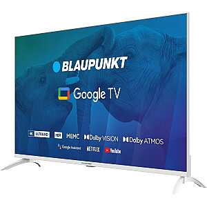 TV 43" Blaupunkt 43UBG6010S 4K Ultra HD LED, GoogleTV, Dolby Atmos, WiFi 2,4-5 GHz, BT, balts