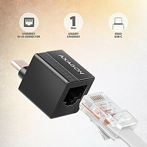 ADE-MINIC Gigabit Ethernet adapteris, USB-A 3.2 Gen 1, MINI automātiskā instalēšana