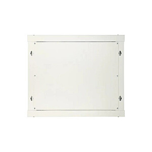 Шкаф подвесной стеллажный 9U 600x600, серый, двери металлические