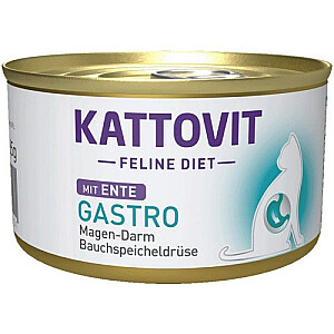 KATTOVIT Feline Diet Gastro Duck - mitrā barība kaķiem - 85g