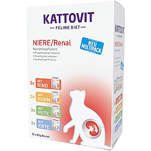 KATTOVIT Feline Diet Niere/Renal - влажный корм для кошек - 12 x 85 г