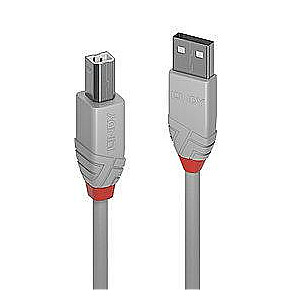 CABLE USB2 A-B 2M/ANTHRA GREY36683 LINDY